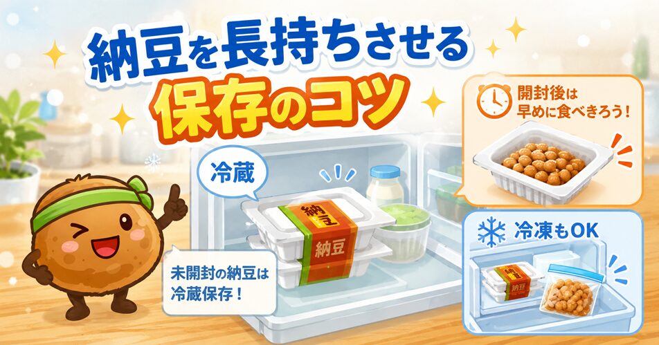 納豆を長持ちさせる保存のコツ