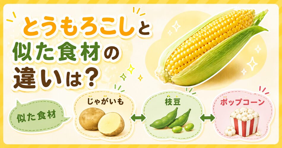 野菜?穀物?似た食材との違いは?