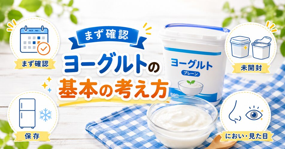 ヨーグルトの賞味期限切れはいつまで？