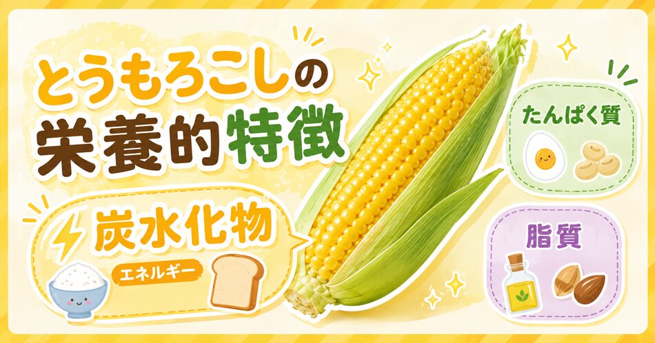 トウモロコシの栄養の特徴