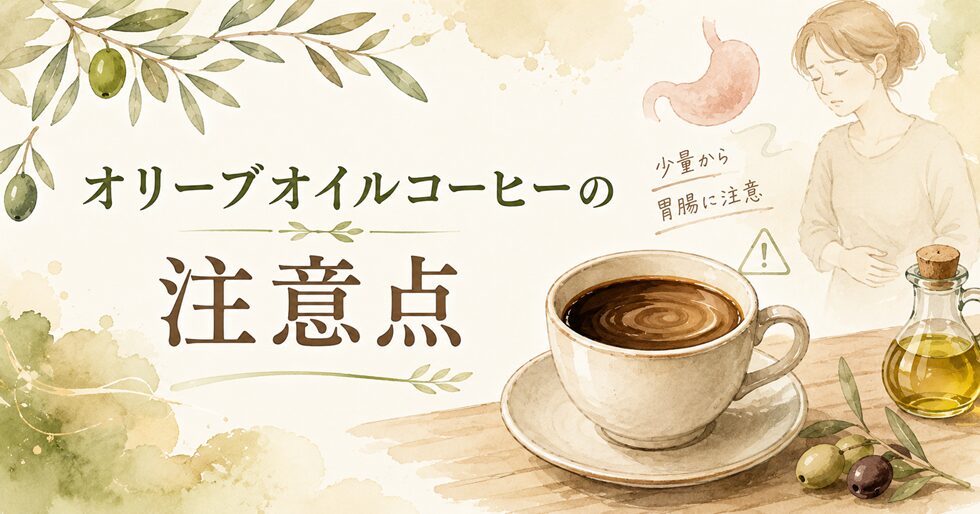 オリーブオイルコーヒーの注意点