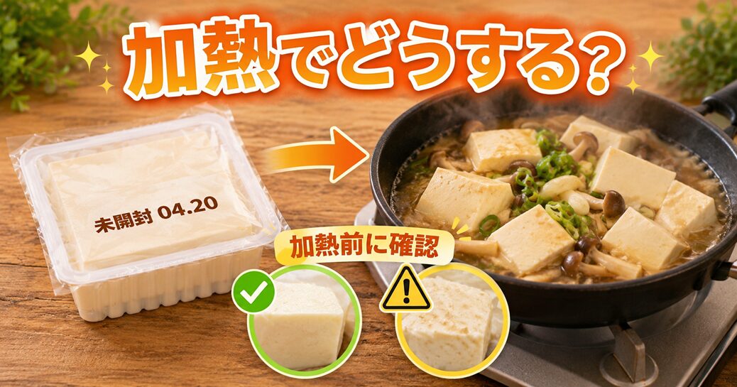 賞味期限切れ豆腐は加熱すれば使える？