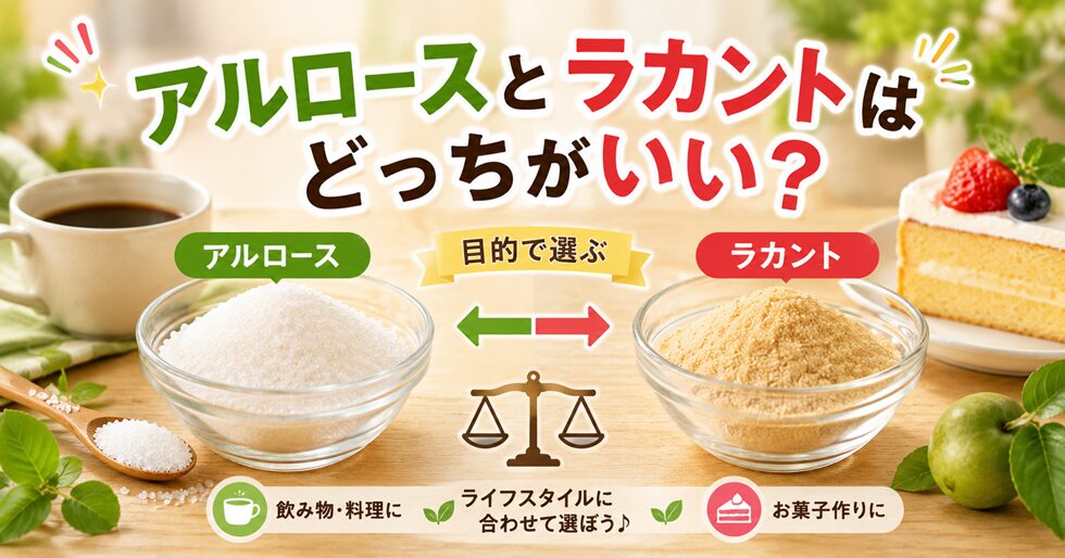 アルロースとラカントはどっちがいい？