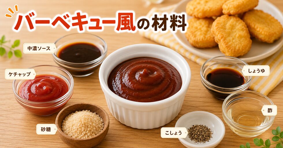 バーベキューソース風の材料
