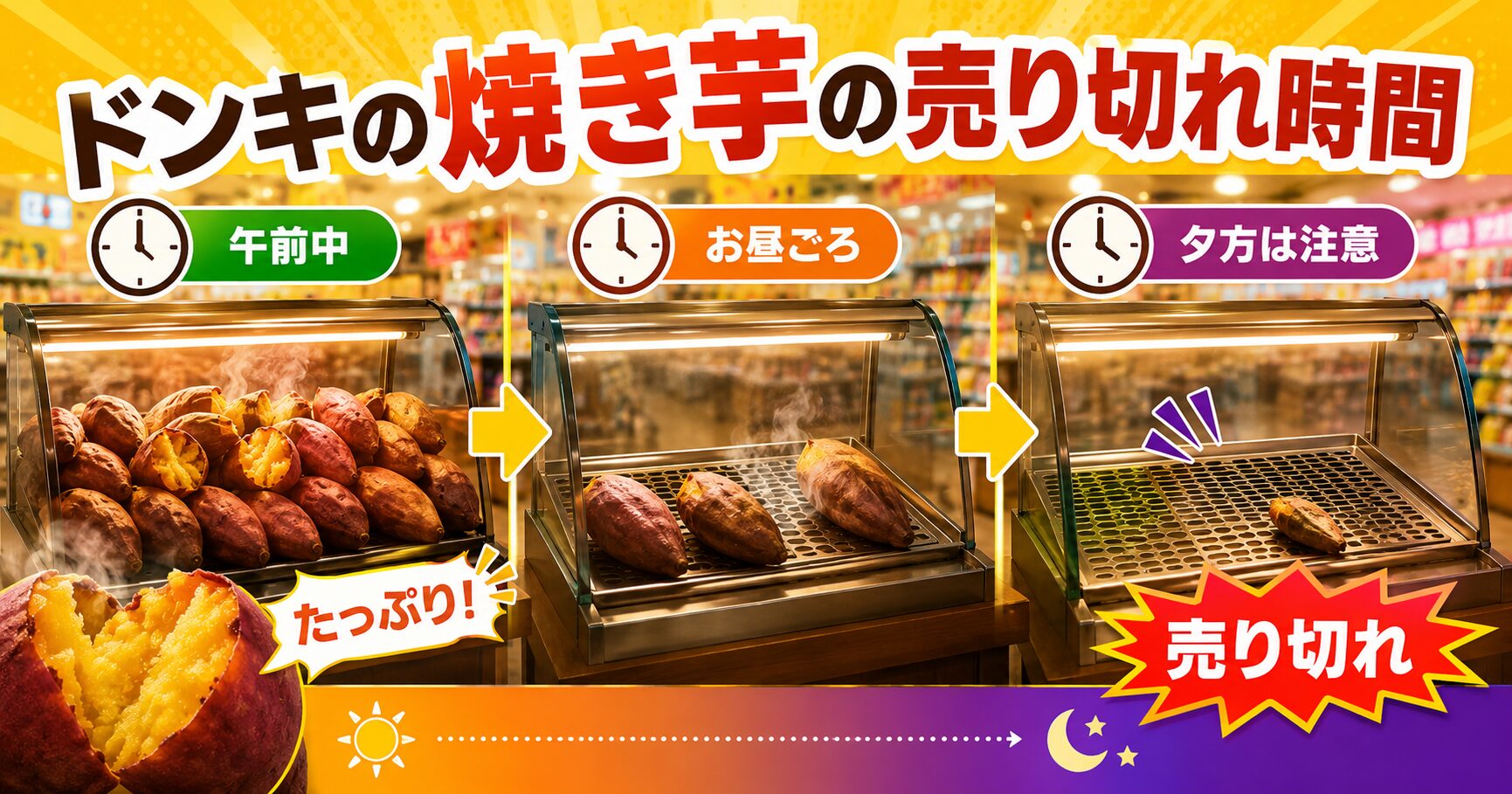 ドンキの焼き芋の売り切れ時間