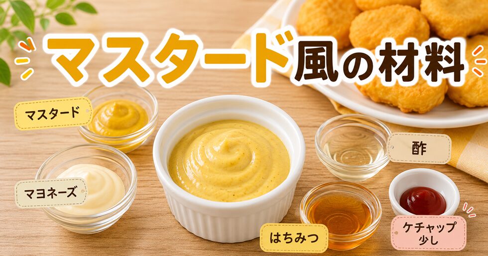 マスタードソース風の材料