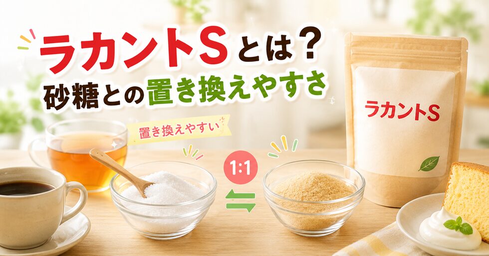 ラカントSとは？砂糖との置き換えやすさ