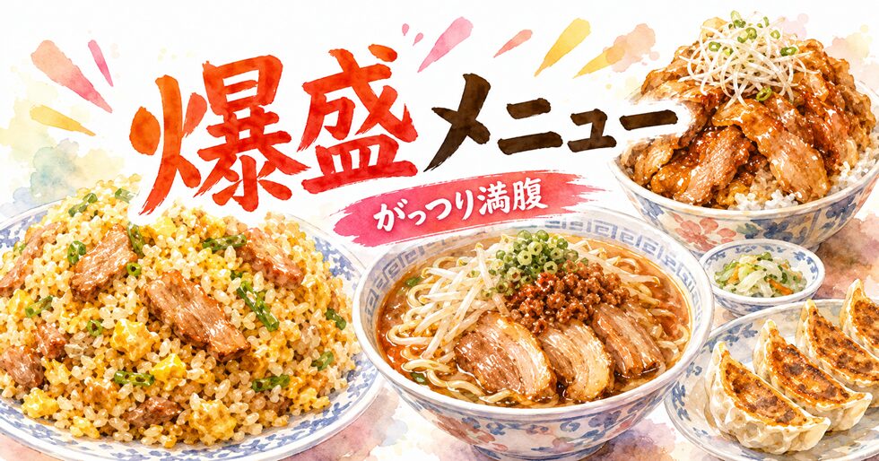 バーミヤンの爆盛メニュー