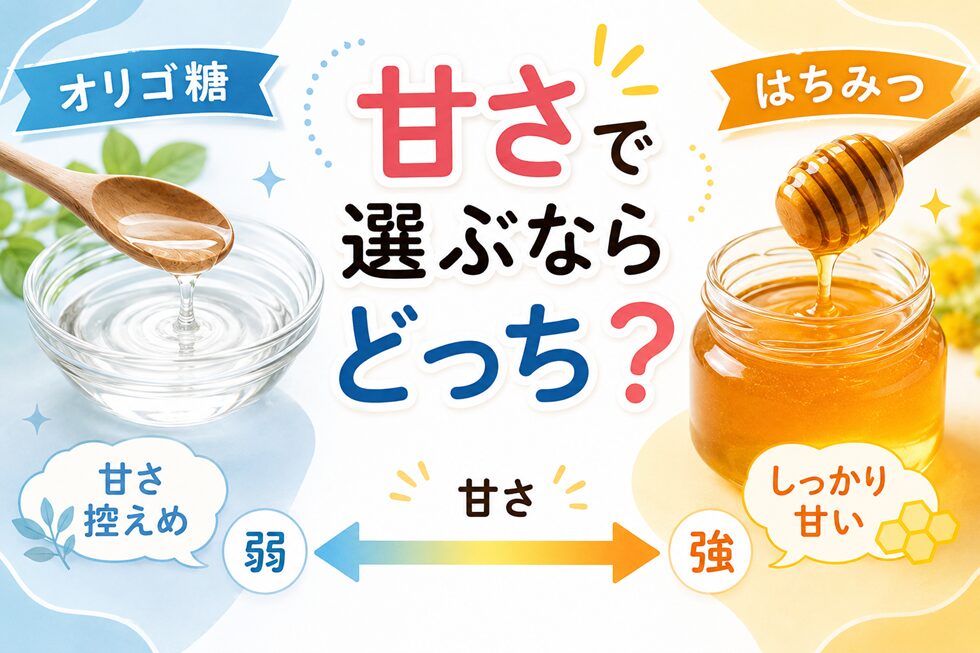 甘さで選ぶならどっち?