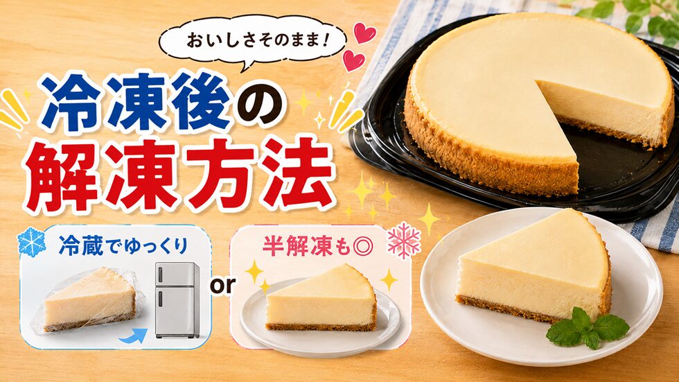 冷凍後の解凍方法