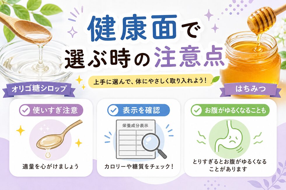健康面で選ぶ時の注意点