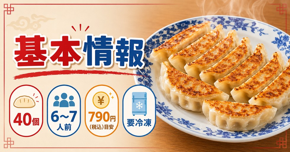 バーミヤン冷凍餃子の基本情報