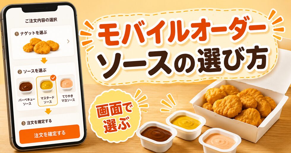 モバイルオーダーでのソースの選び方