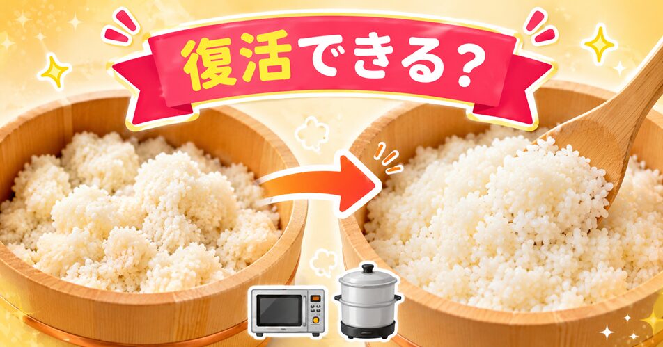 余った酢飯は復活できる?固くなっても食べられる?