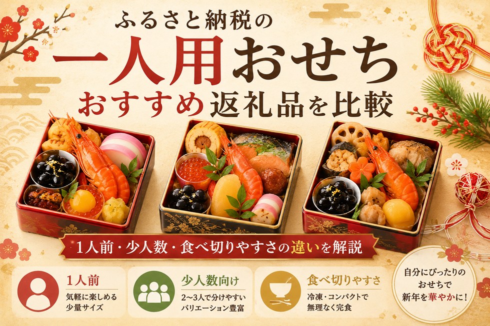 ふるさと納税の一人用おせちおすすめ返礼品を比較！1人前・少人数・食べ切りやすさの違いを解説