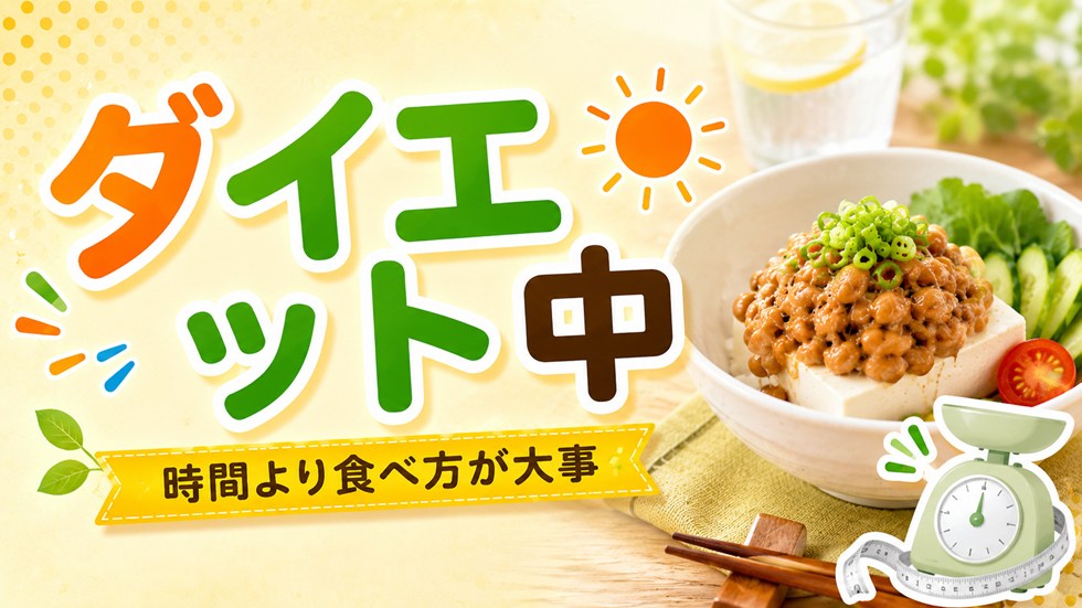 ダイエット中は朝と夜どっち?
