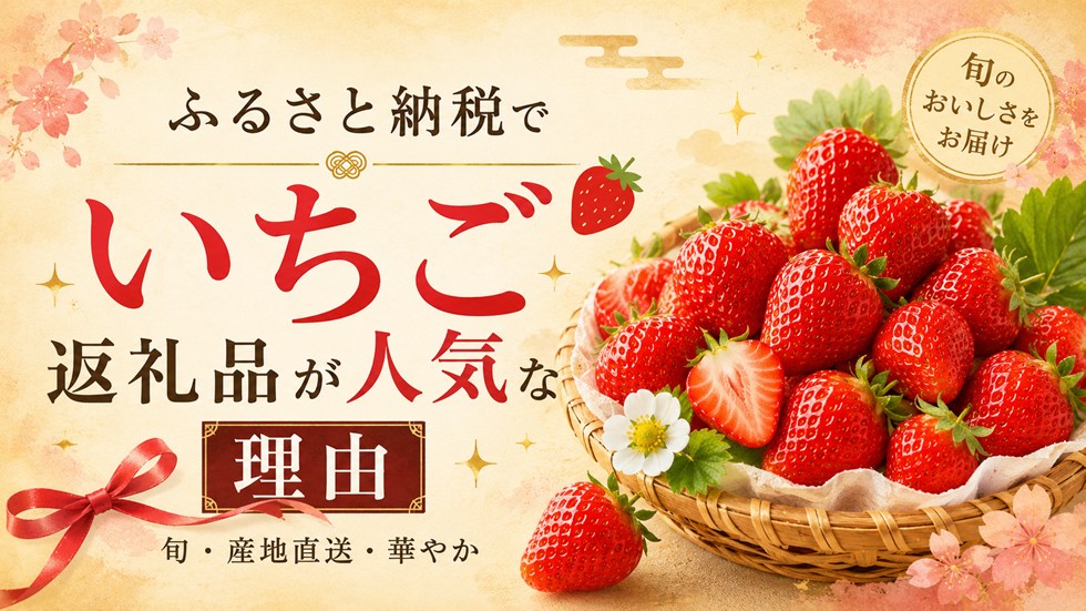 ふるさと納税でいちご返礼品が人気な理由