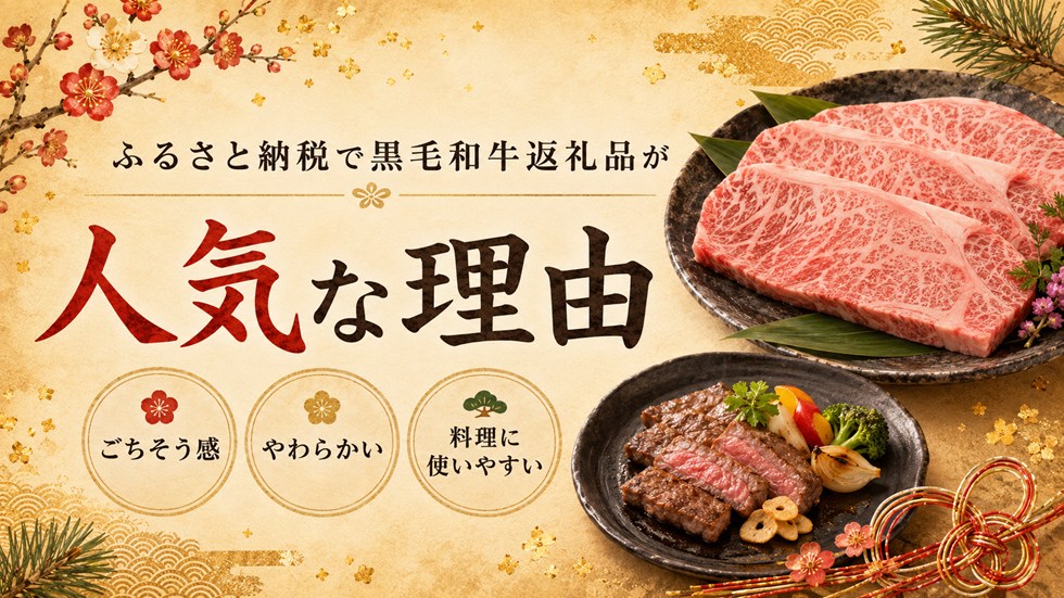 ふるさと納税で黒毛和牛返礼品が人気な理由