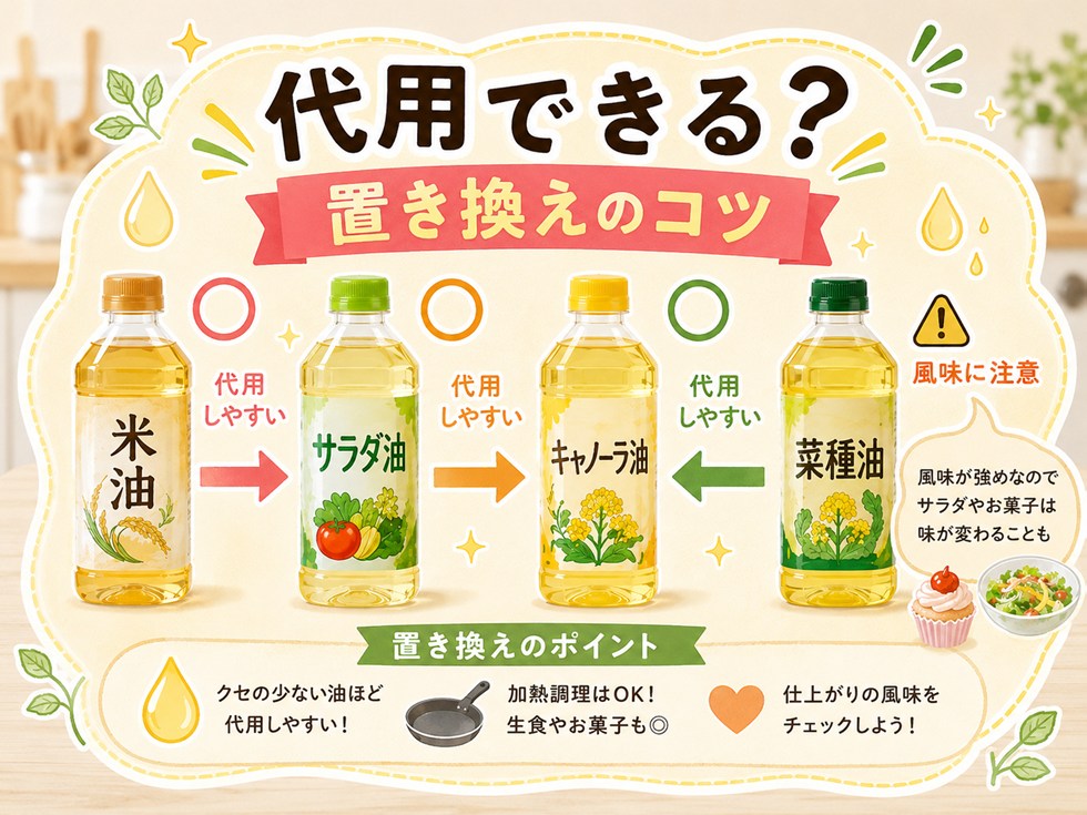 代用できる？置き換えのコツ