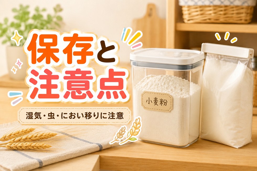 小麦粉の保存と注意点