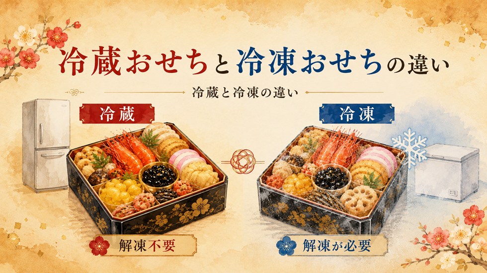 冷蔵おせちと冷凍おせちの違い