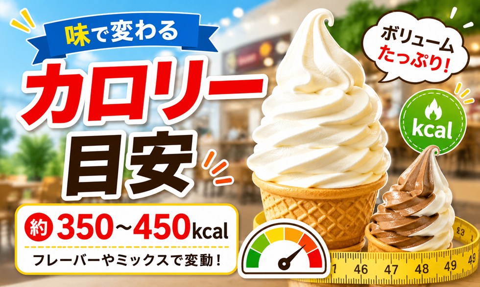 ソフトクリームのカロリー目安