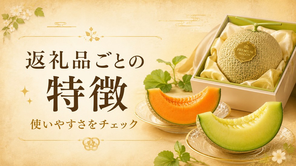 返礼品ごとの特徴をチェック(メロン)