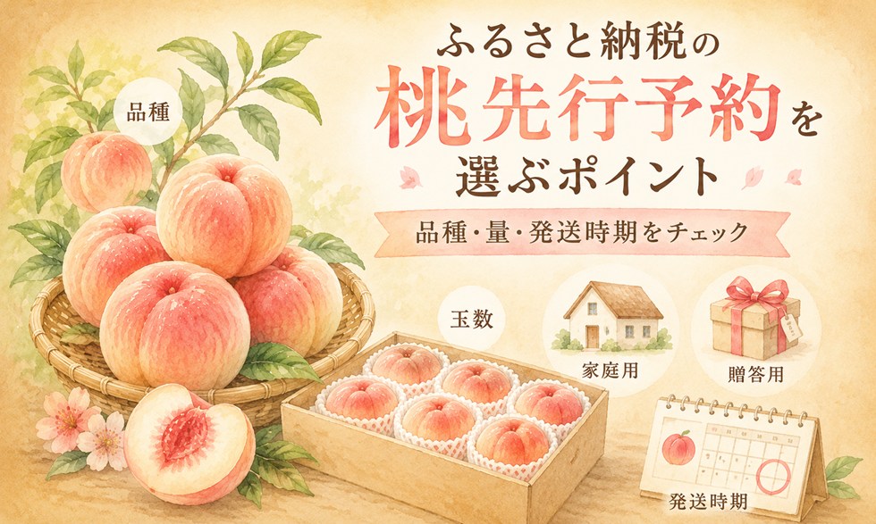 ふるさと納税の桃先行予約を選ぶポイント