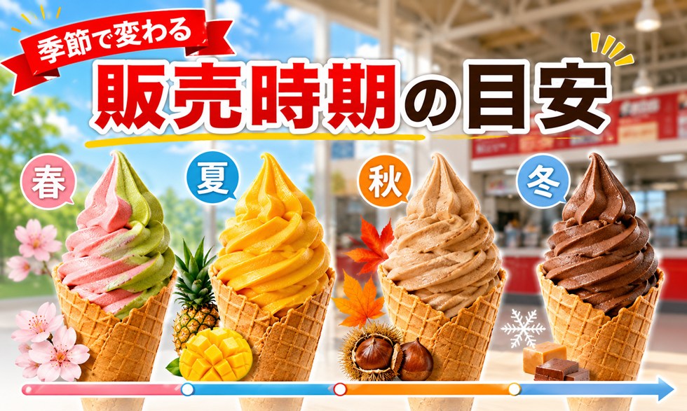 歴代ソフトクリームの販売時期