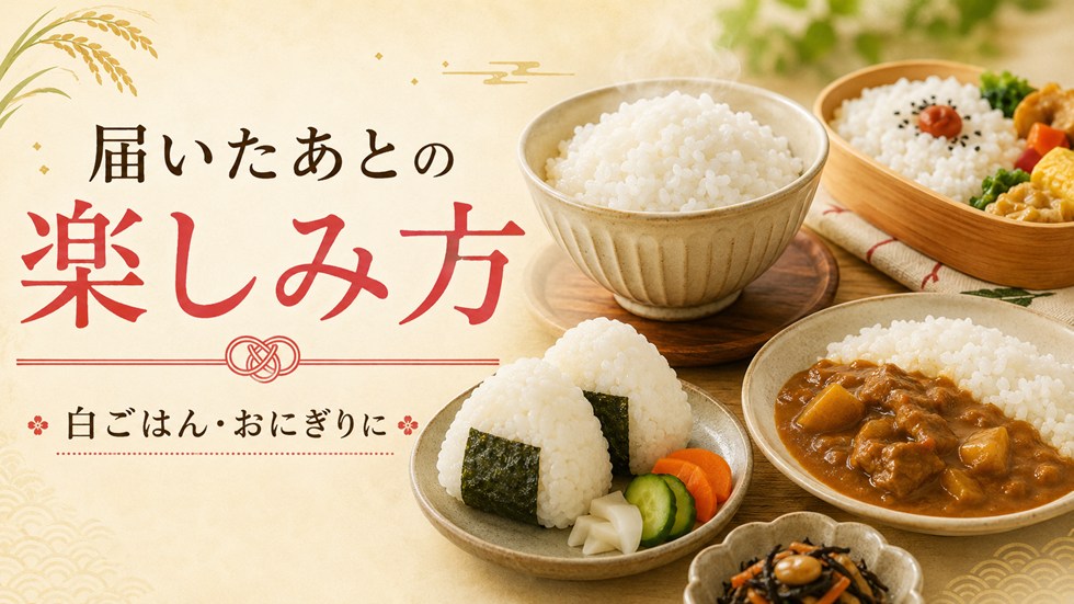 届いたあとの楽しみ方
