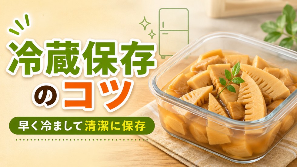 たけのこの煮物を冷蔵保存するコツ