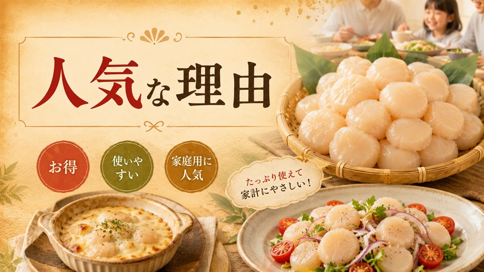 訳ありホタテ返礼品が人気な理由