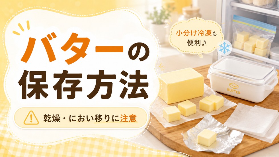 バターの保存方法と注意点