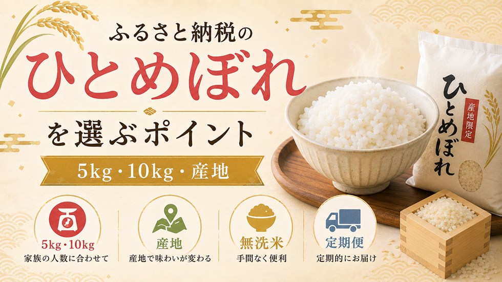 ふるさと納税のひとめぼれを選ぶポイント