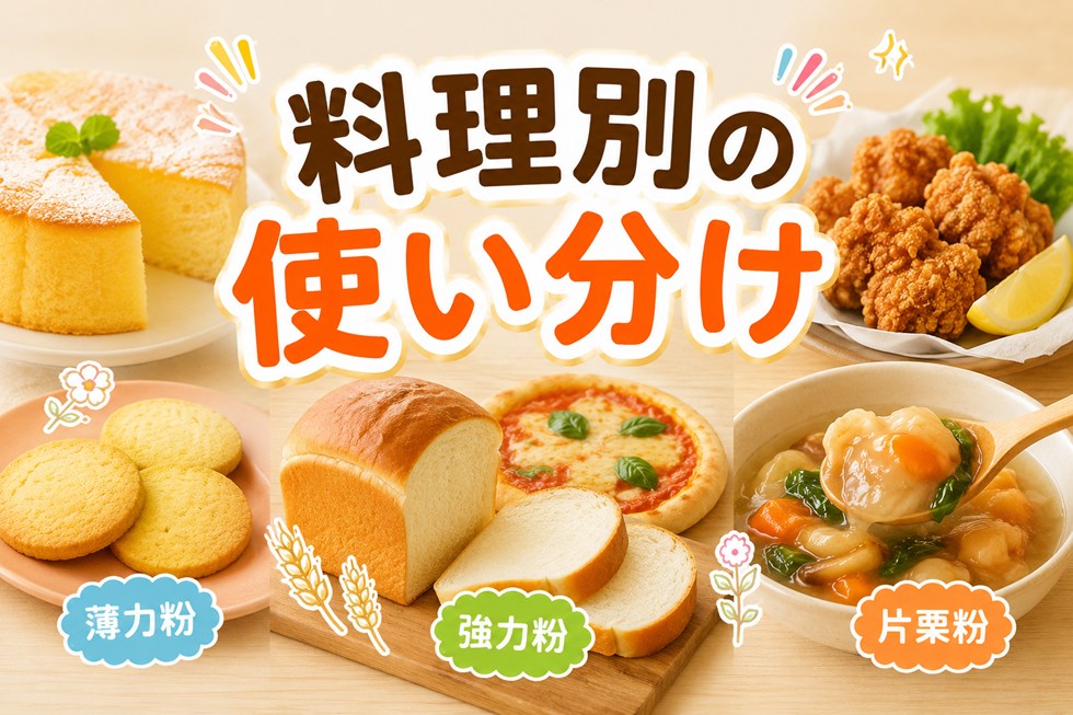 料理別の使い分け