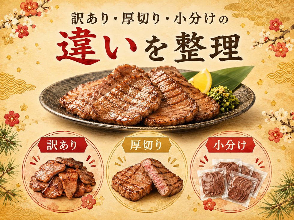 訳あり・厚切り・小分けの違いを分かりやすく整理