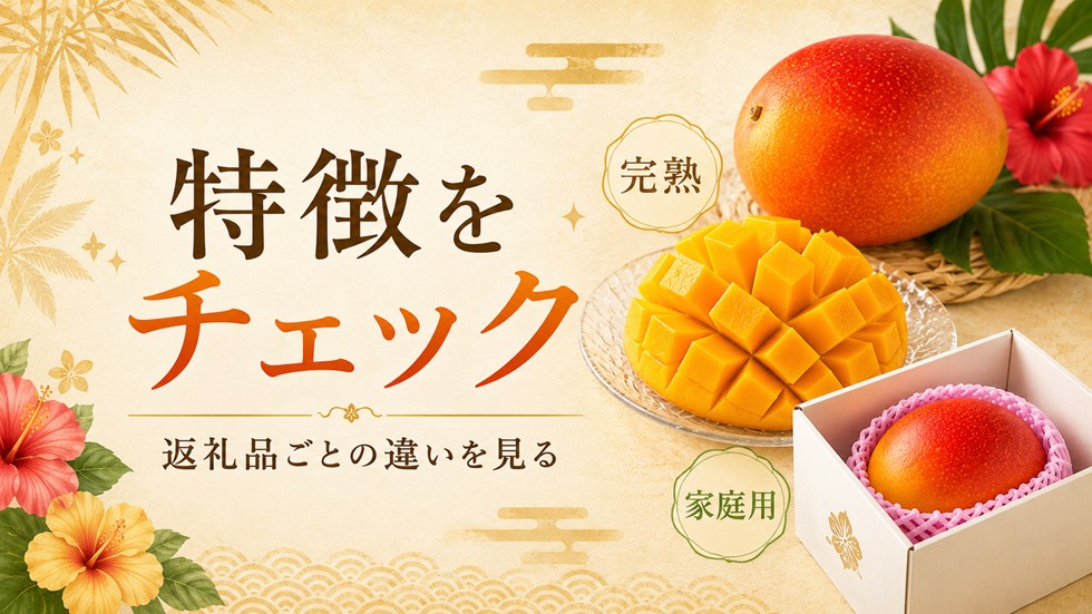 返礼品ごとの特徴をチェック
