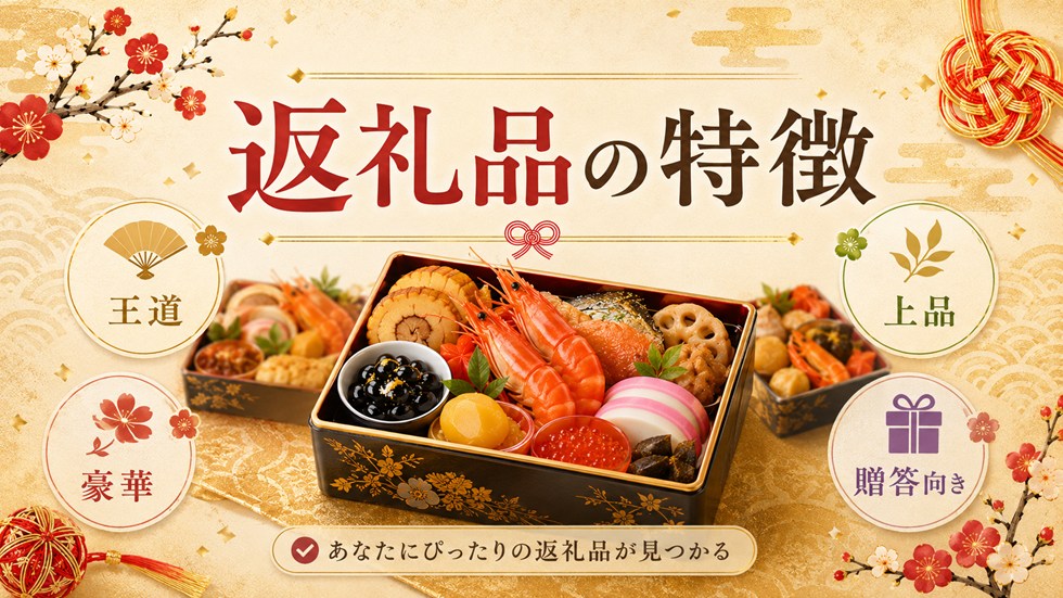 返礼品ごとの特徴をチェック