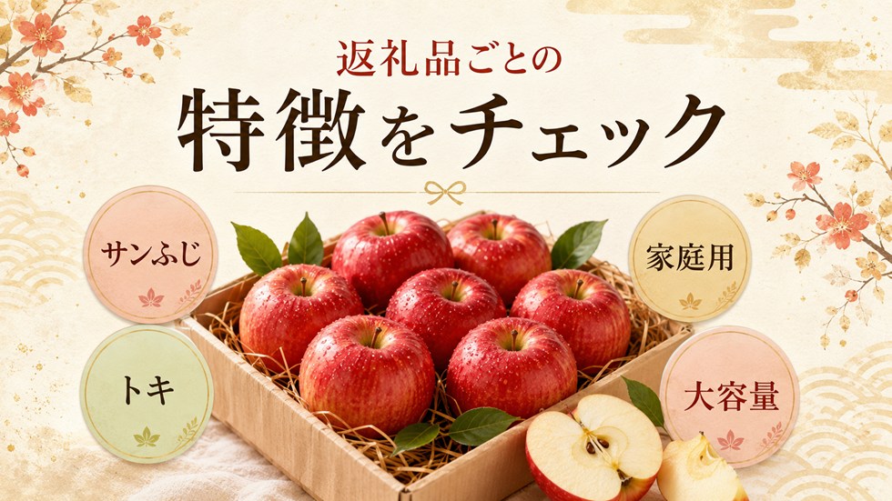 返礼品ごとの特徴をチェック