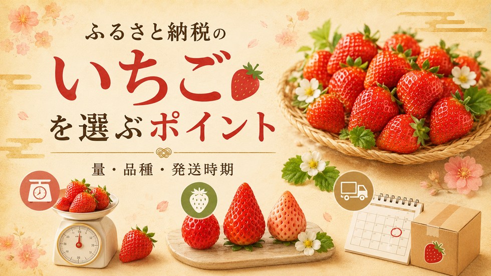 ふるさと納税のいちごを選ぶポイント