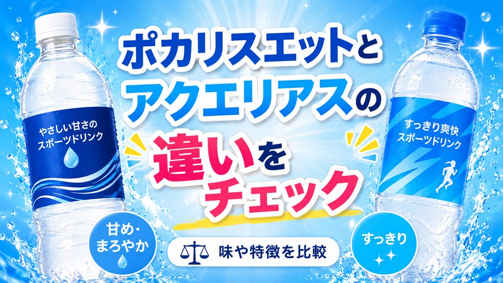 ポカリスエットとアクエリアスの違い