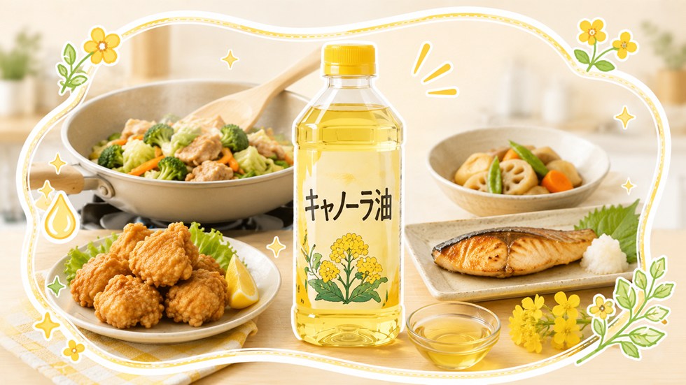 キャノーラ油とは？クセが少ない普段使い油