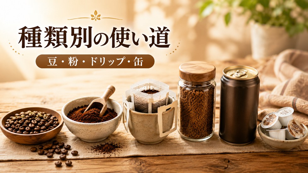 種類別｜賞味期限切れコーヒーの使い道と注意点