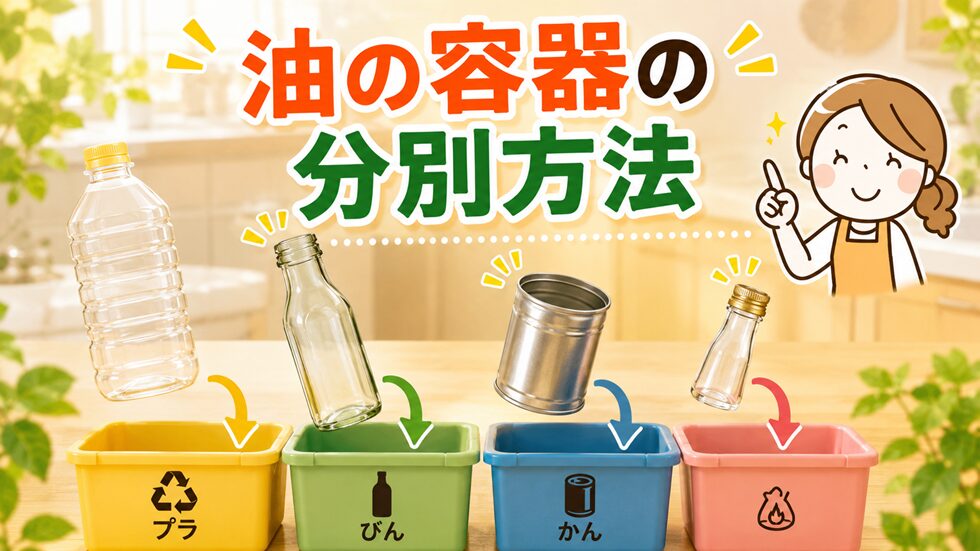 油の容器の分別方法