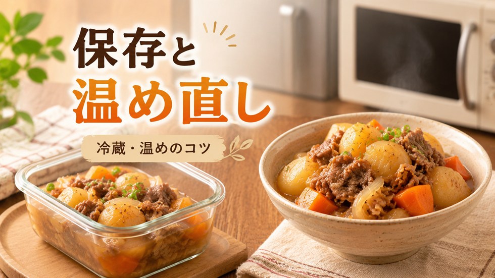 肉じゃがの保存と温め直し