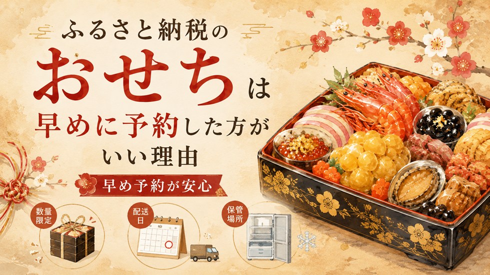 ふるさと納税のおせちは早めに予約した方がいい理由