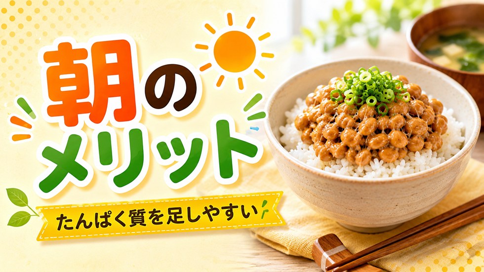 朝に納豆を食べるメリット
