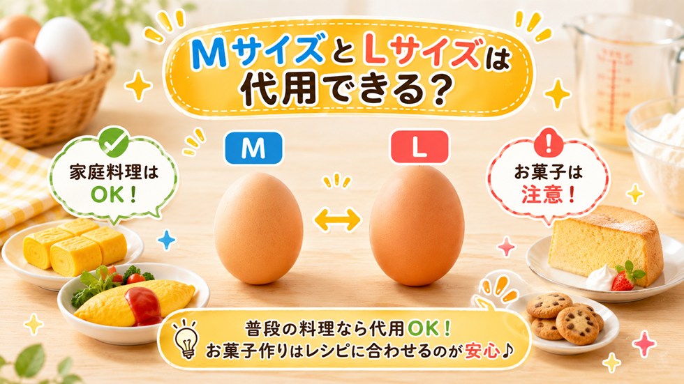 MサイズとLサイズは代用できる？