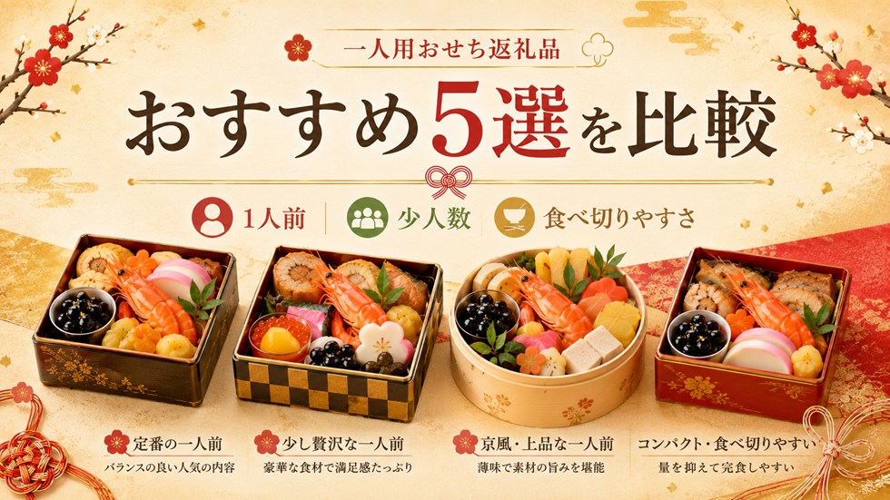 ふるさと納税の一人用おせちおすすめ返礼品5選を比較