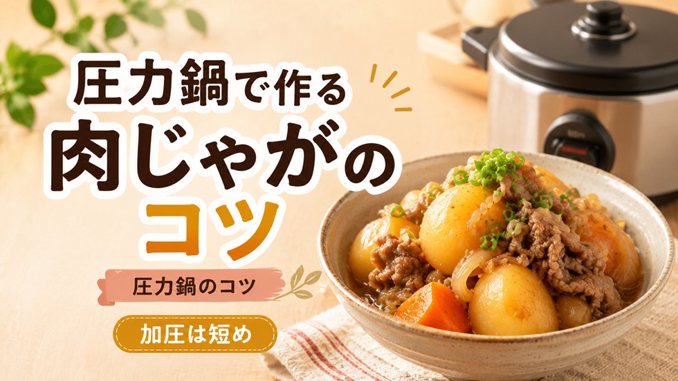 圧力鍋で作る肉じゃがのコツ